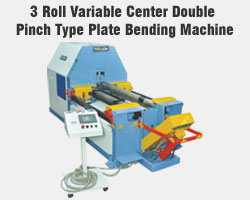 3 Roll Variable Center Double Pinch Type Plate Bending Machine